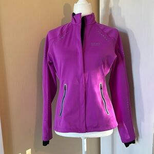 Gore running jacket purple size sm.